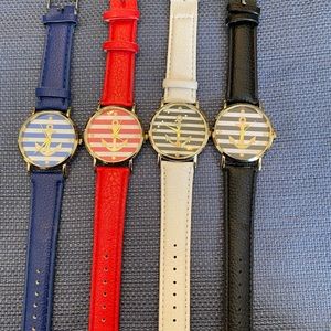 4 ladies anchor design watches